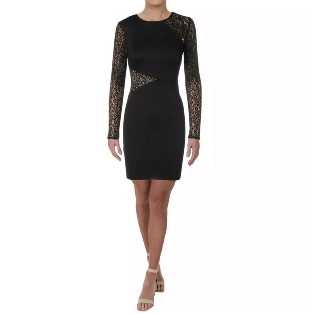 NWT Black BCBG MAXAZRIA MIDI Dress Size Large